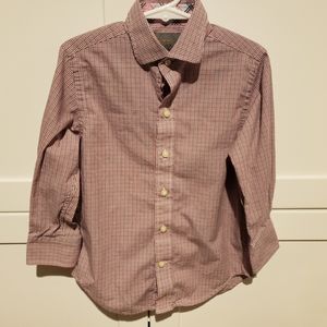 Thomas Dean Button Down Dress Shirt Size 4
